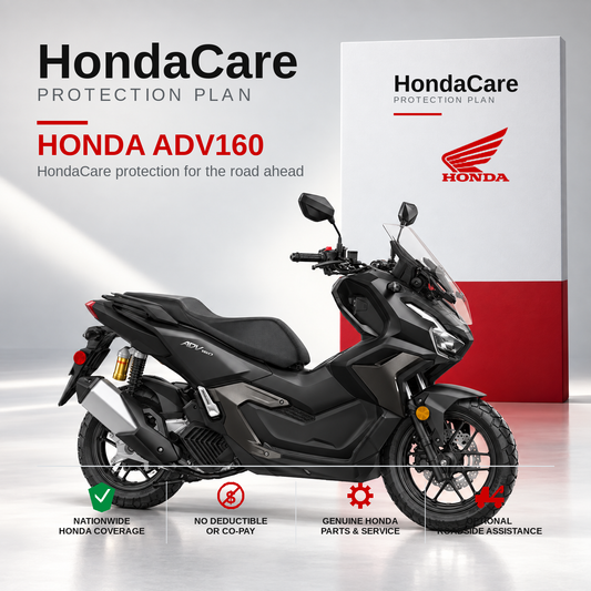 Honda ADV160 HondaCare Protection Plan benefits and coverage information