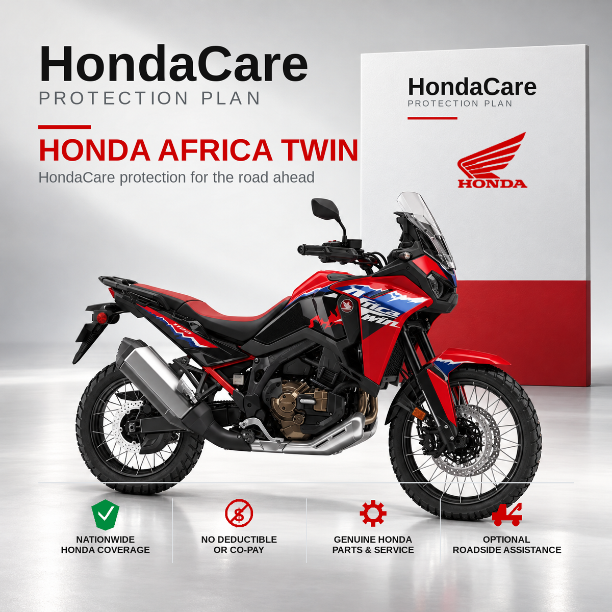 Honda Africa Twin HondaCare Protection Plan benefits and coverage information
