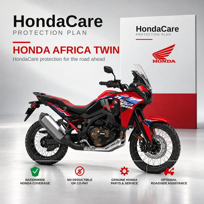 Honda Africa Twin HondaCare Protection Plan benefits and coverage information
