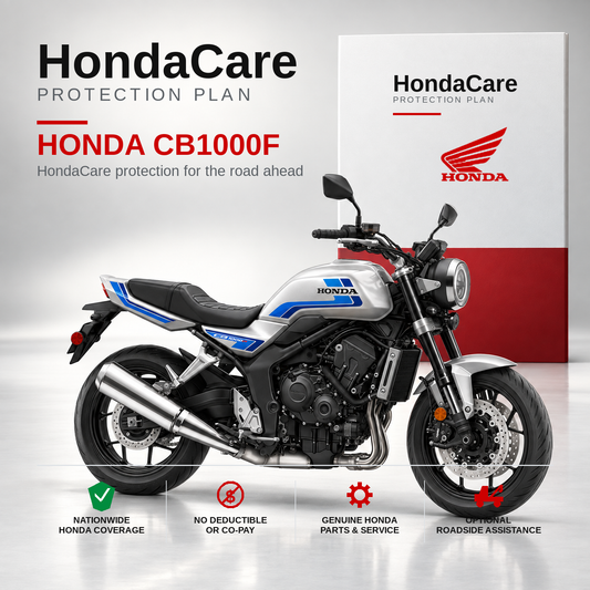 Honda CB1000F HondaCare Protection Plan benefits and coverage information