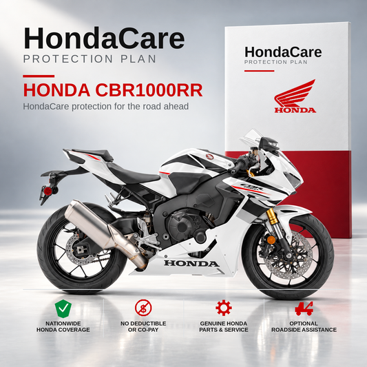 Honda CBR1000RR HondaCare Protection Plan benefits and coverage information