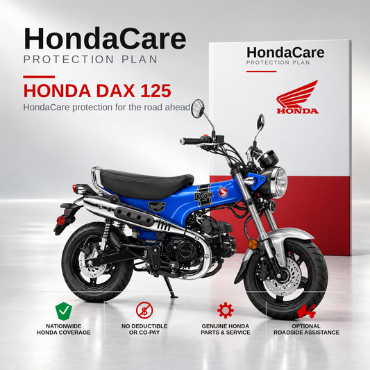 Honda Dax 125 HondaCare Protection Plan benefits and coverage information