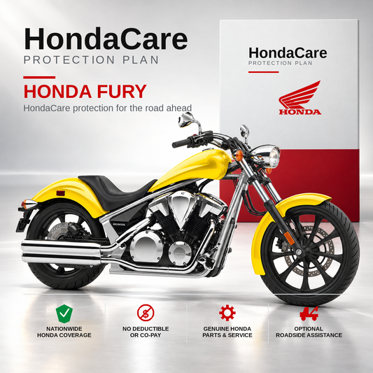Honda Fury HondaCare Protection Plan benefits and coverage information