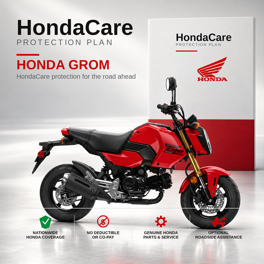 Honda Grom HondaCare Protection Plan benefits and coverage information