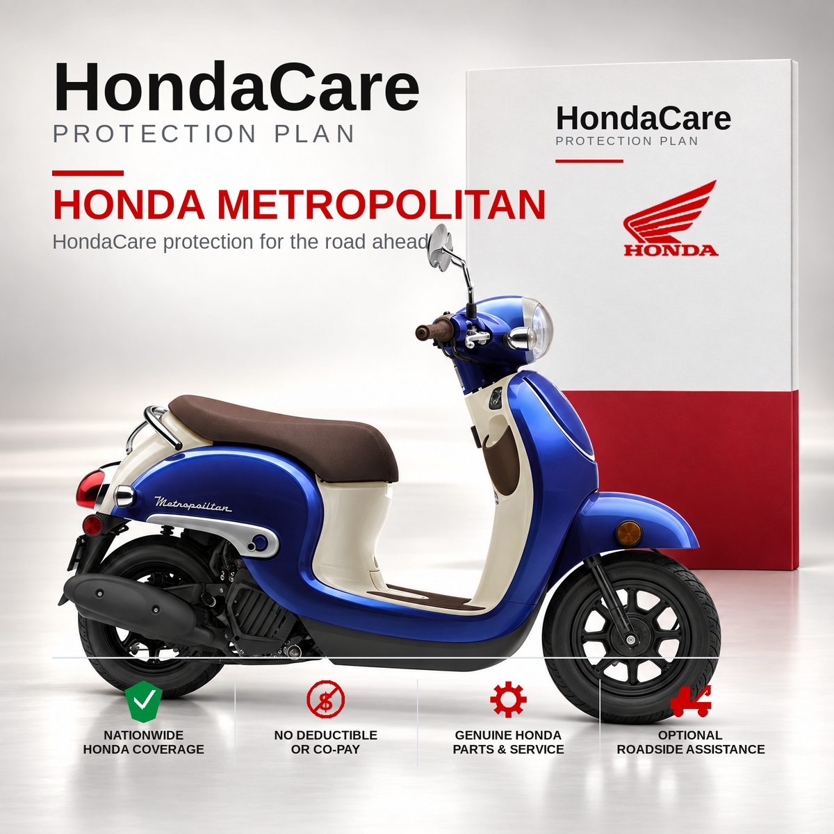 Honda Metropolitan HondaCare Protection Plan benefits and coverage information