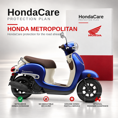 Honda Metropolitan HondaCare Protection Plan benefits and coverage information