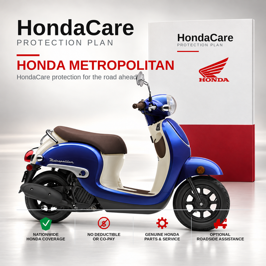 Honda Metropolitan HondaCare Protection Plan benefits and coverage information
