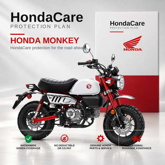 Honda Monkey HondaCare Protection Plan benefits and coverage information