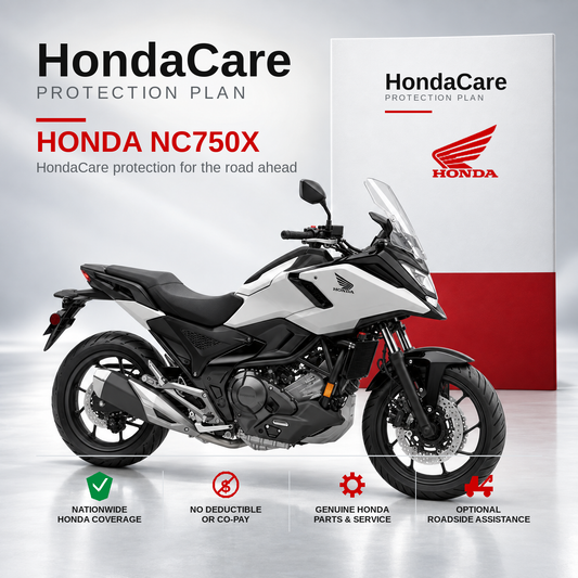 Honda NC750X HondaCare Protection Plan benefits and coverage information