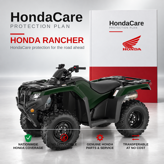 Honda Rancher HondaCare Protection Plan benefits and coverage information