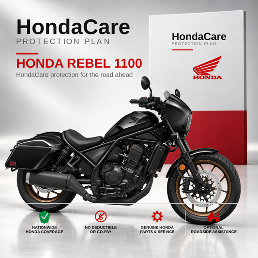 Honda Rebel 1100 HondaCare Protection Plan benefits and coverage information