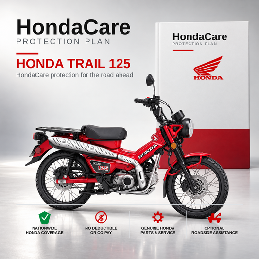 Honda Trail 125 HondaCare Protection Plan benefits and coverage information
