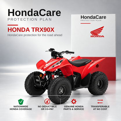 Honda TRX90X HondaCare Protection Plan benefits and coverage information