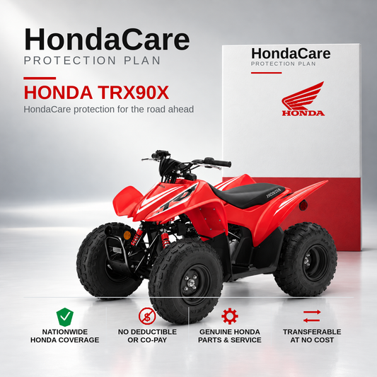 Honda TRX90X HondaCare Protection Plan benefits and coverage information